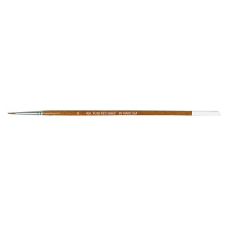 Gordon Brush Size 0 Pure Red Sable Round Artist Brush, PK12 0906-00000